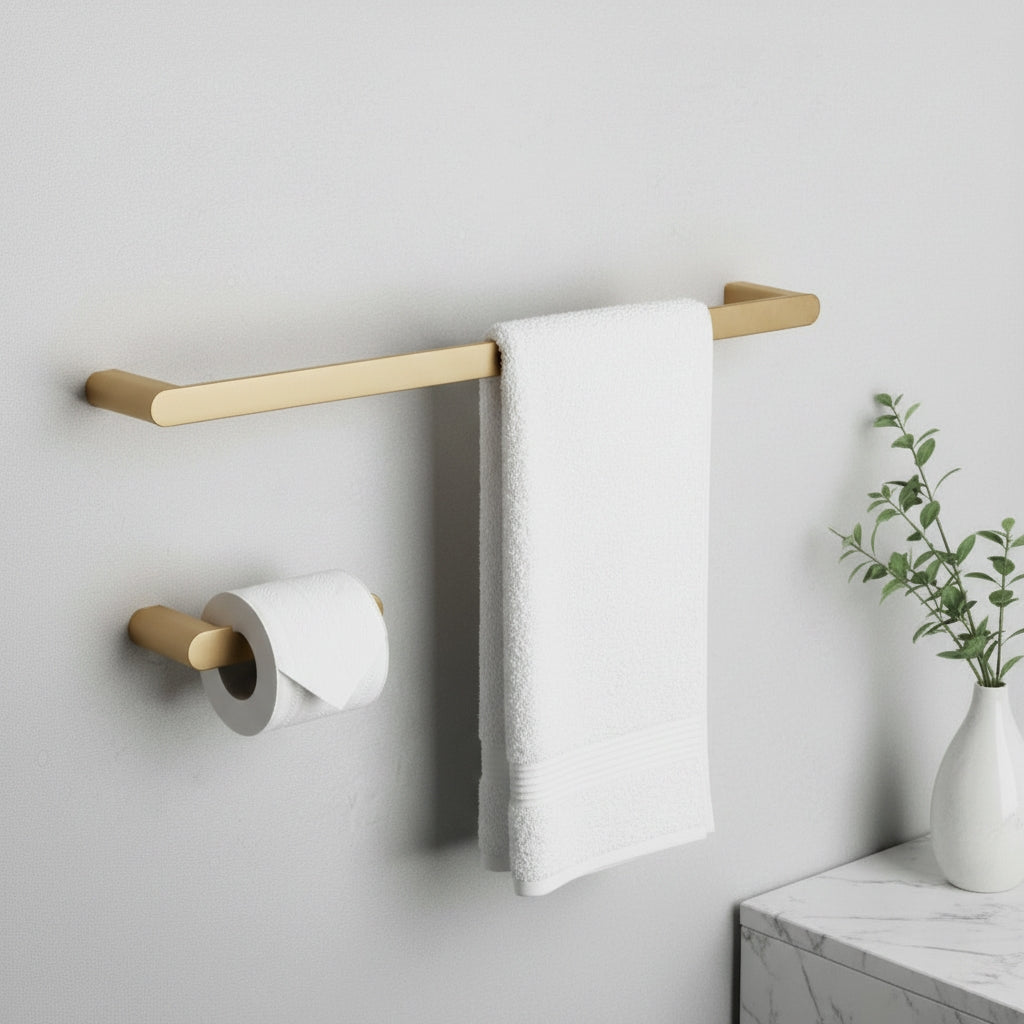 Set Accesorii Pentru Baie Mati Brush Gold 4 Piese  6