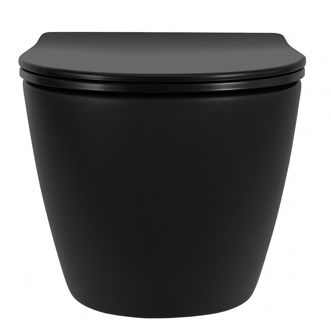 Vas WC suspendabil Rea Carlo Mini Tornado NF BLACK MATT  3