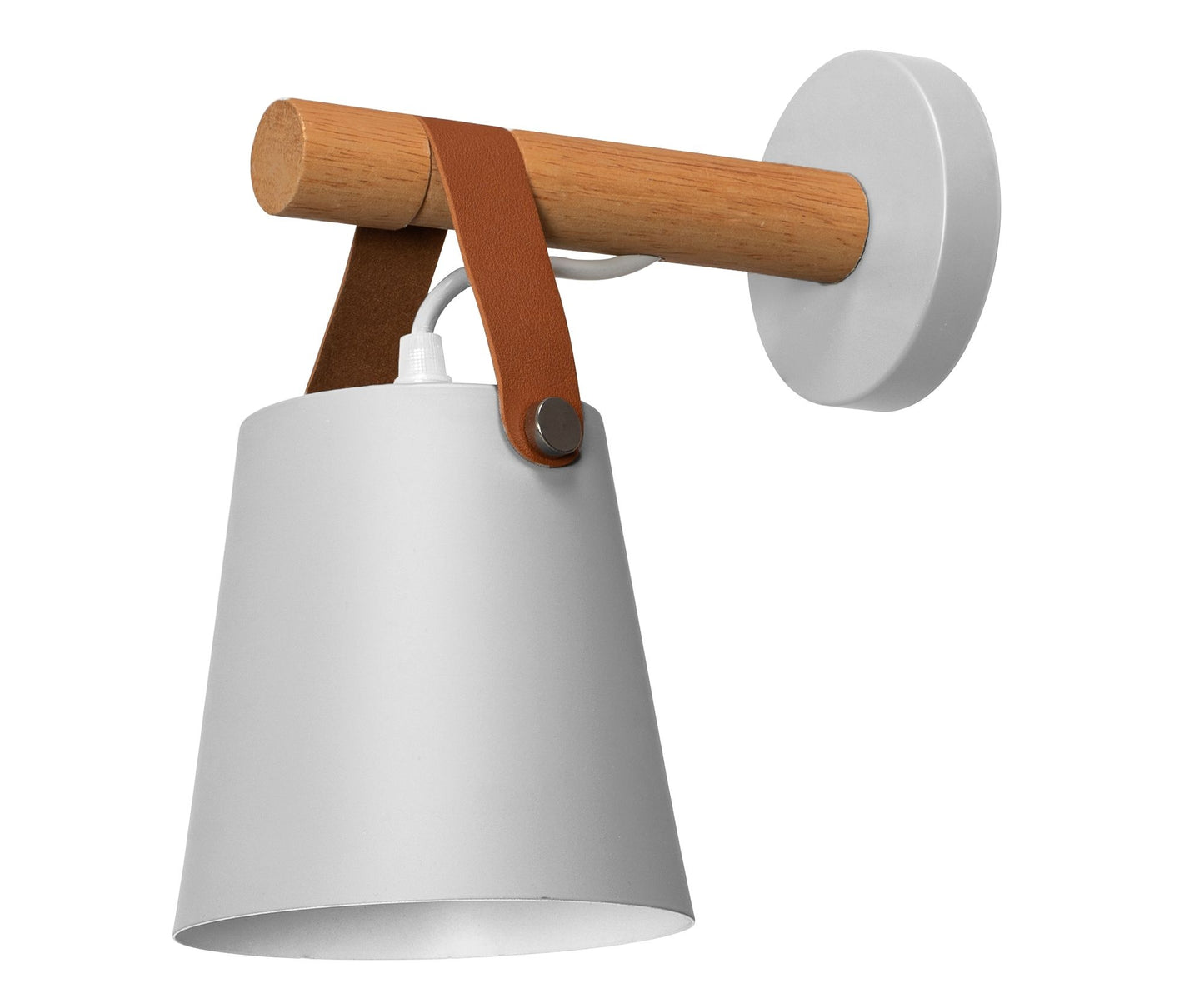 Aplica De Perete Din Metal Cu O Curea Alba APP467-1W  7