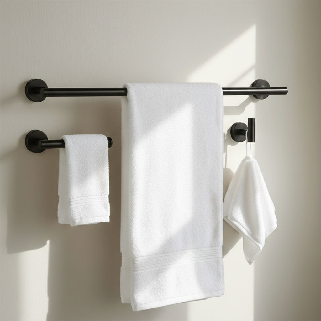 Set Accesorii Pentru Baie Ari Black 4 Piese  4