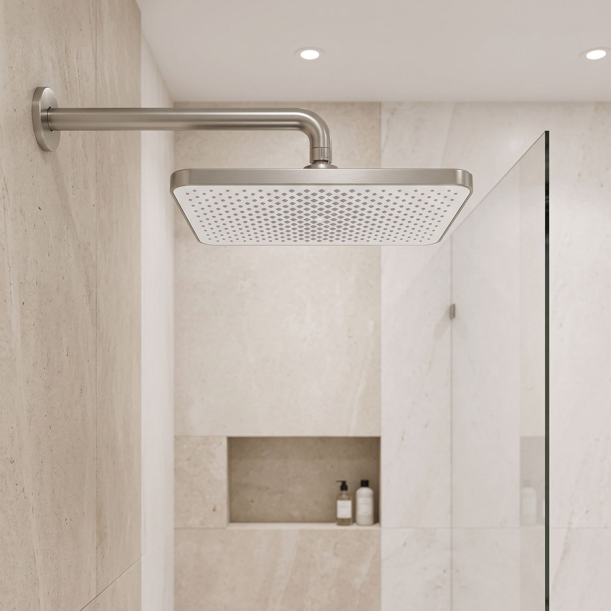 Pălărie De Duș Dreptunghiulară REA JS-032 Brushed Nickel 5