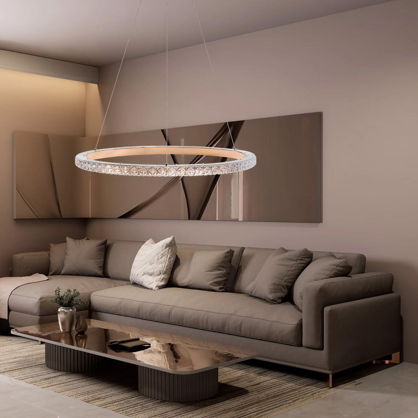 Lampa Led Ms009-cp Rose Gold 59cm  2