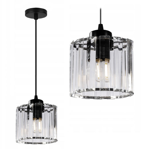 Lampă de tavan din cristal negru APP511-1CP  1