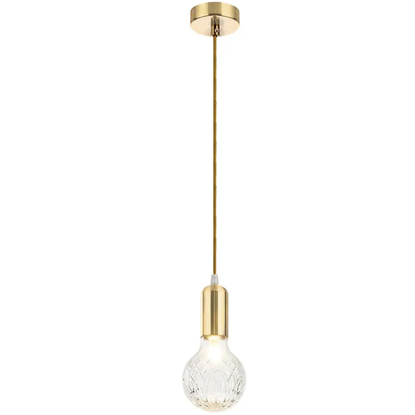 Lampă de tavan suspendată unică retro aurie APP649-1CP 2