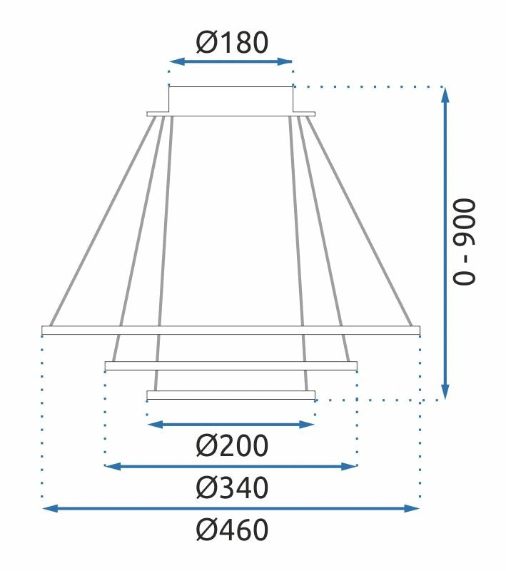 Lampa Led G042-3cp Gold  9