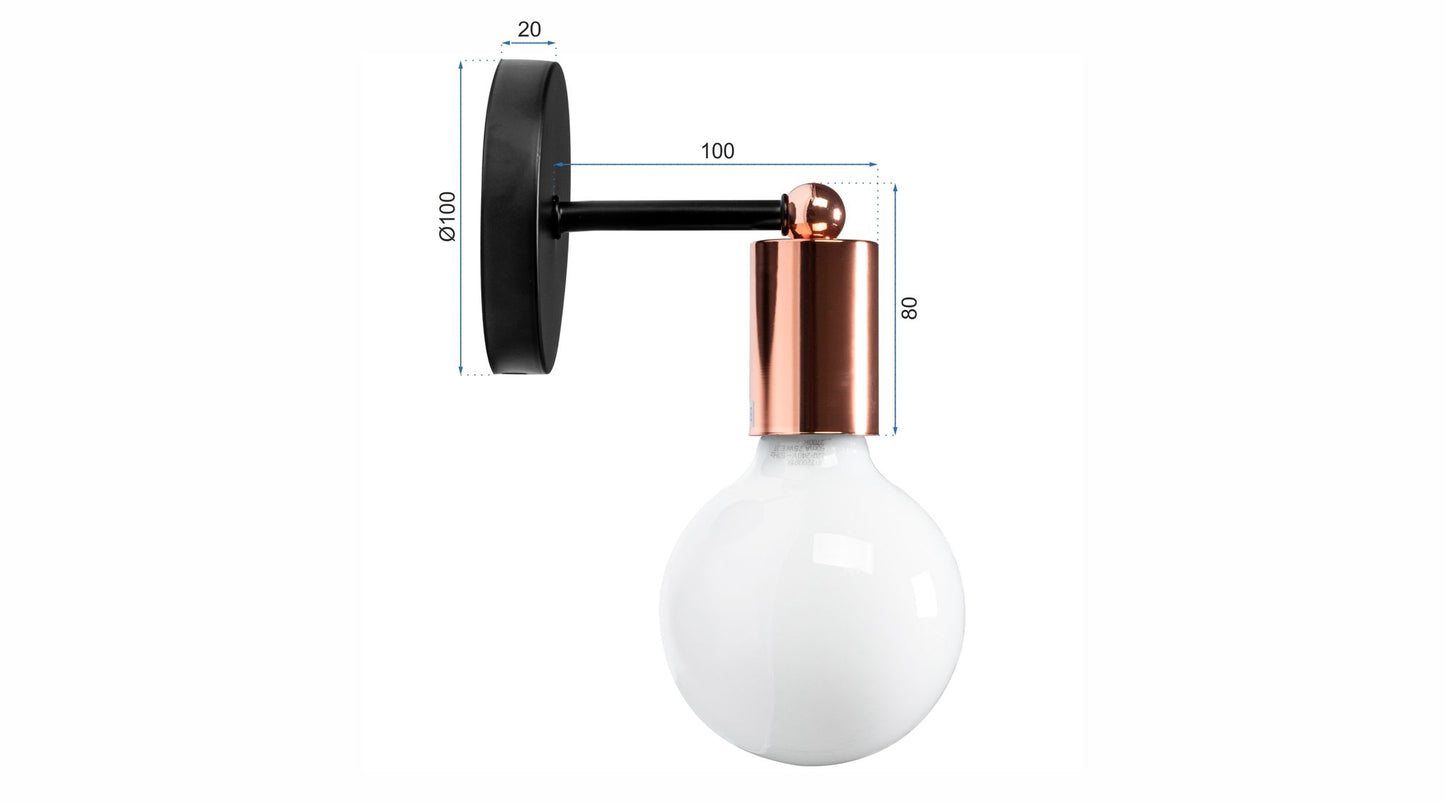 Lampă de perete Metal Rose Gold 392205  5