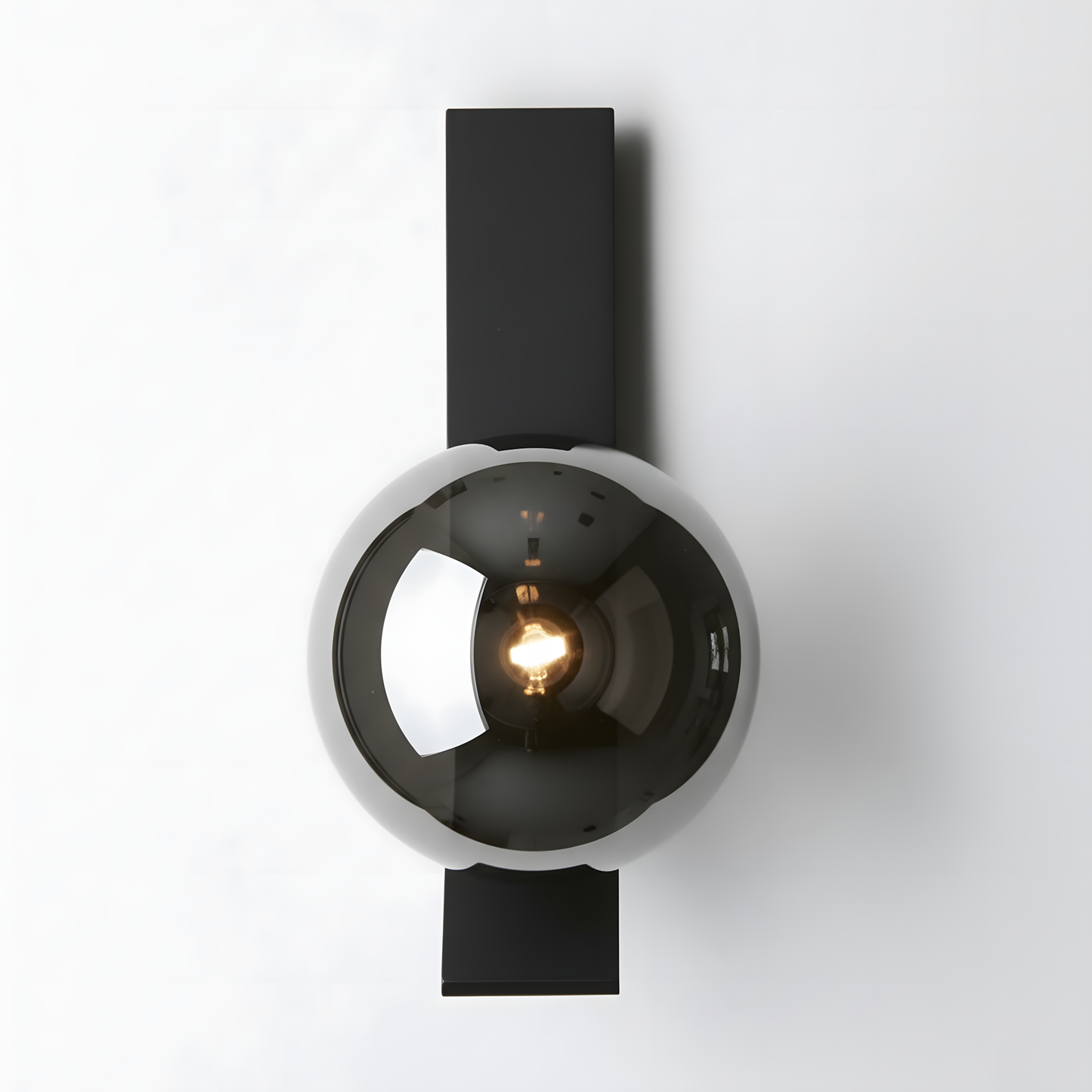 Aplică De Perete APP1757-1W Crom Negru  3