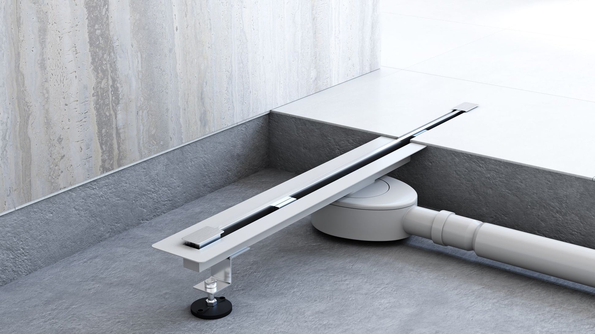 Rigola dus Rea Neo Ultra Slim Pro Nickel Brush INOX 80 4