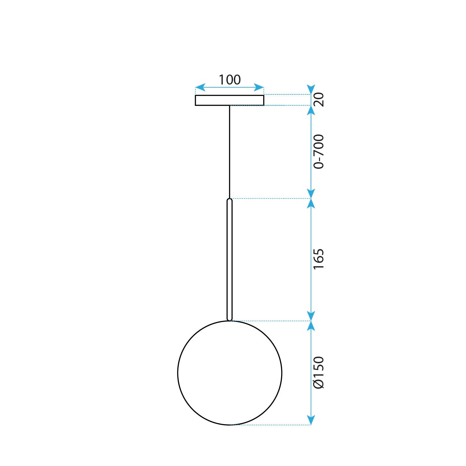 Lămpi De Tavan Sticlă 15cm APP1680-1CP  12