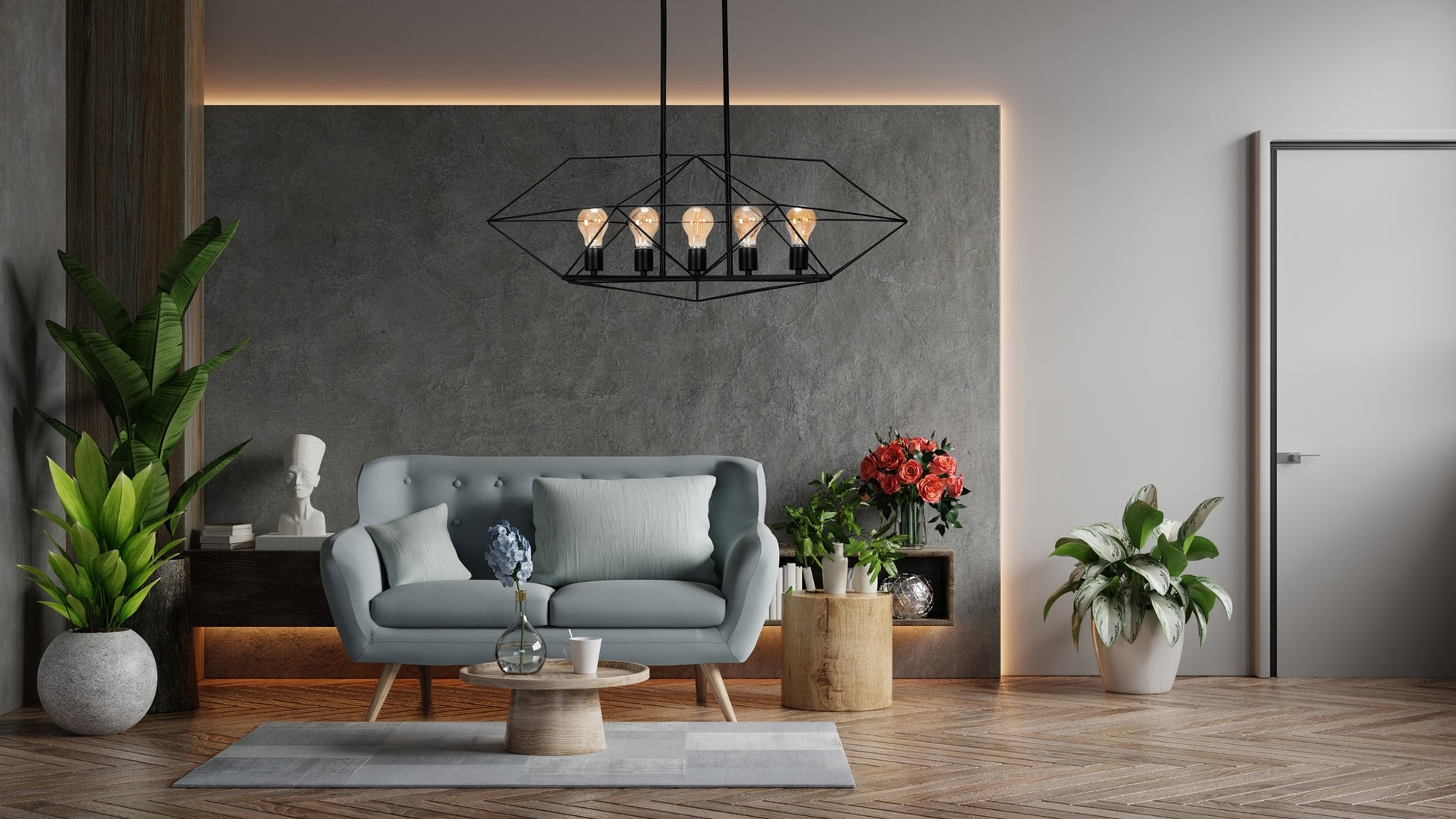 Lampă De Tavan APP1037-5CP  5