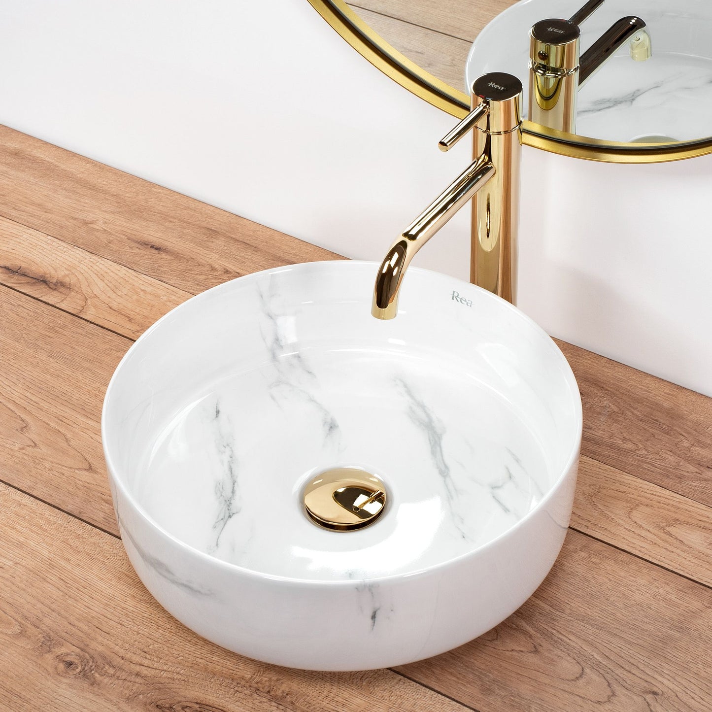 Lavoar pe blat Rea Sami Nature Marble 4