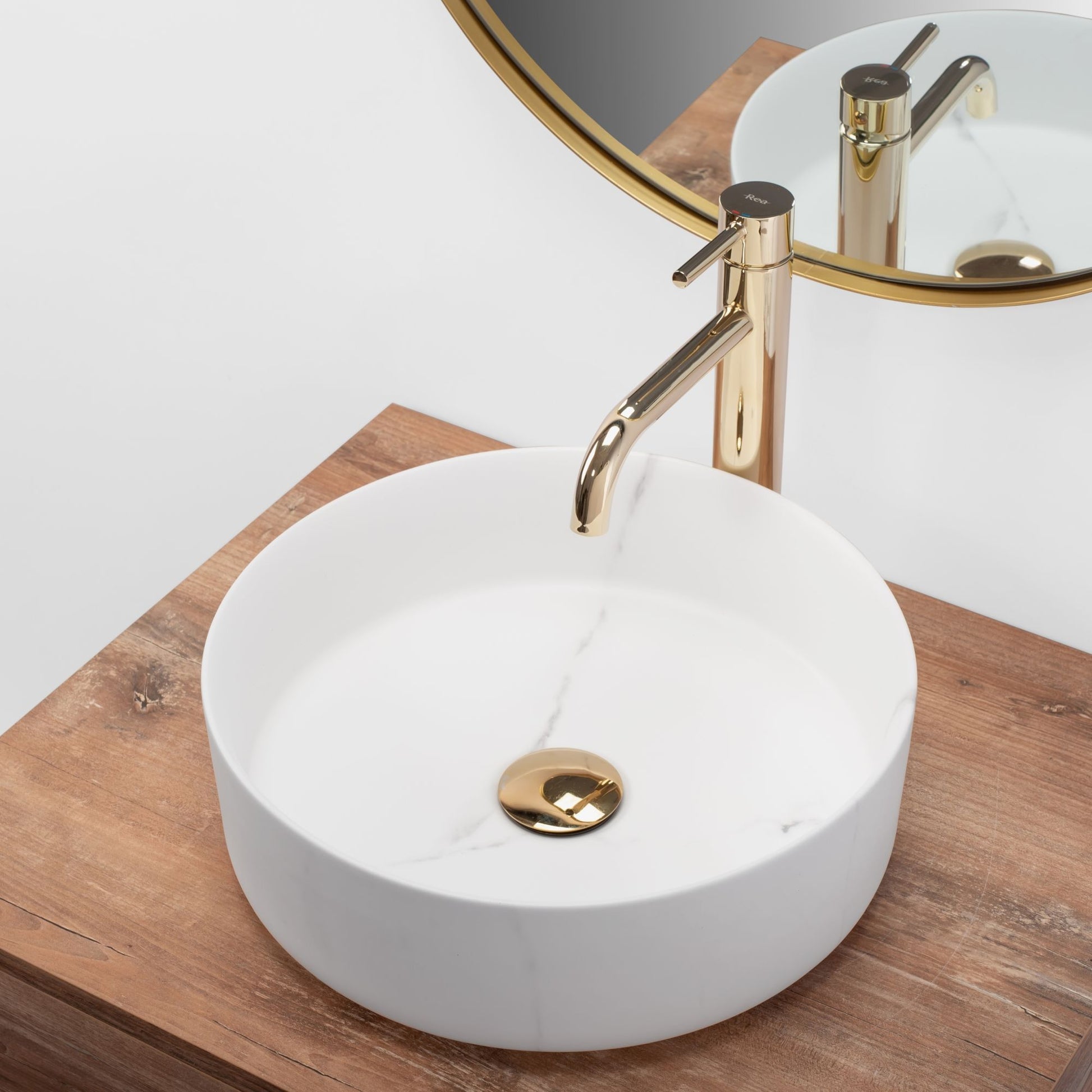 Lavoar pentru blat Rea Sami Marble Mat 4