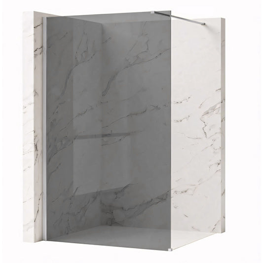 Paravan de dus Rea Flexi Grey / Chrome 90  1