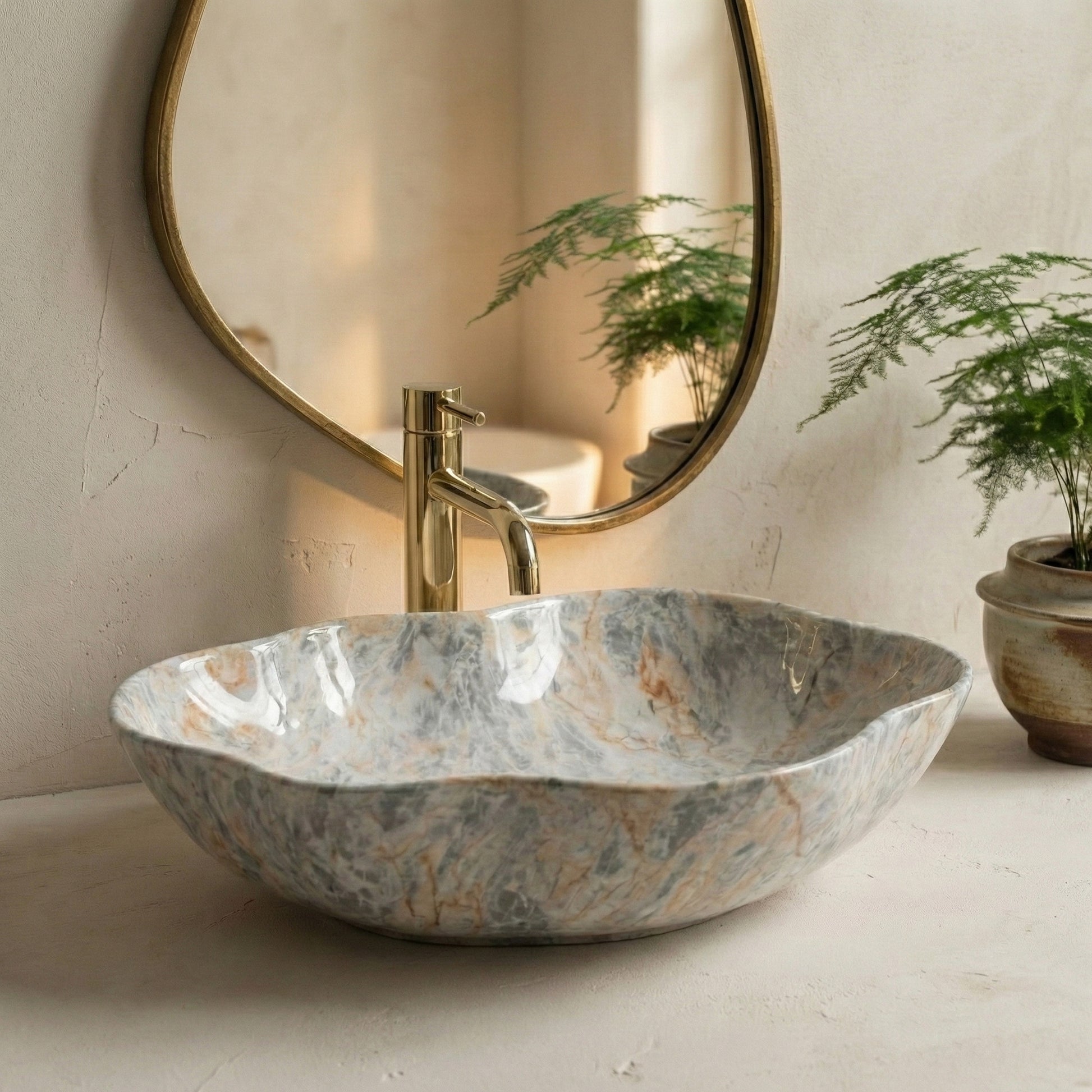 Lavoar pe blat Rea Pearl Ruststone  2
