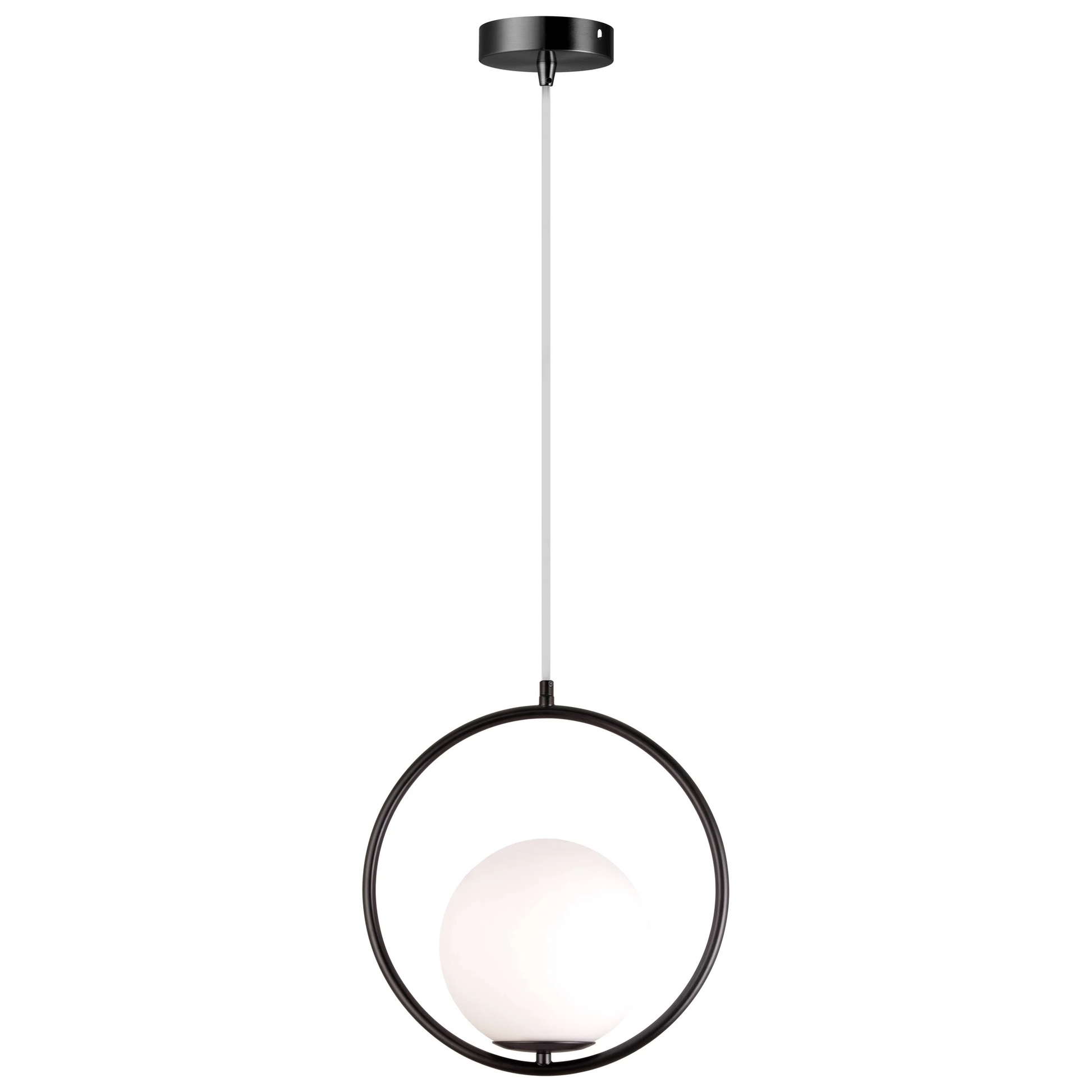 Lampă De Tavan Suspendata Din Sticlă Aurie Alba G110-1w Black White  1