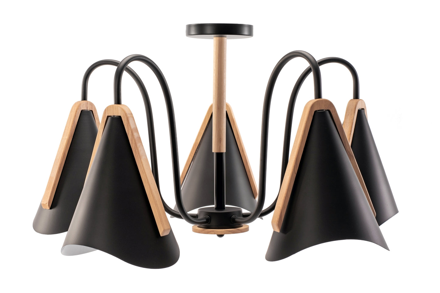 Lampa Neagră Cu Cinci Brațe Scandinave APP607-5C  3