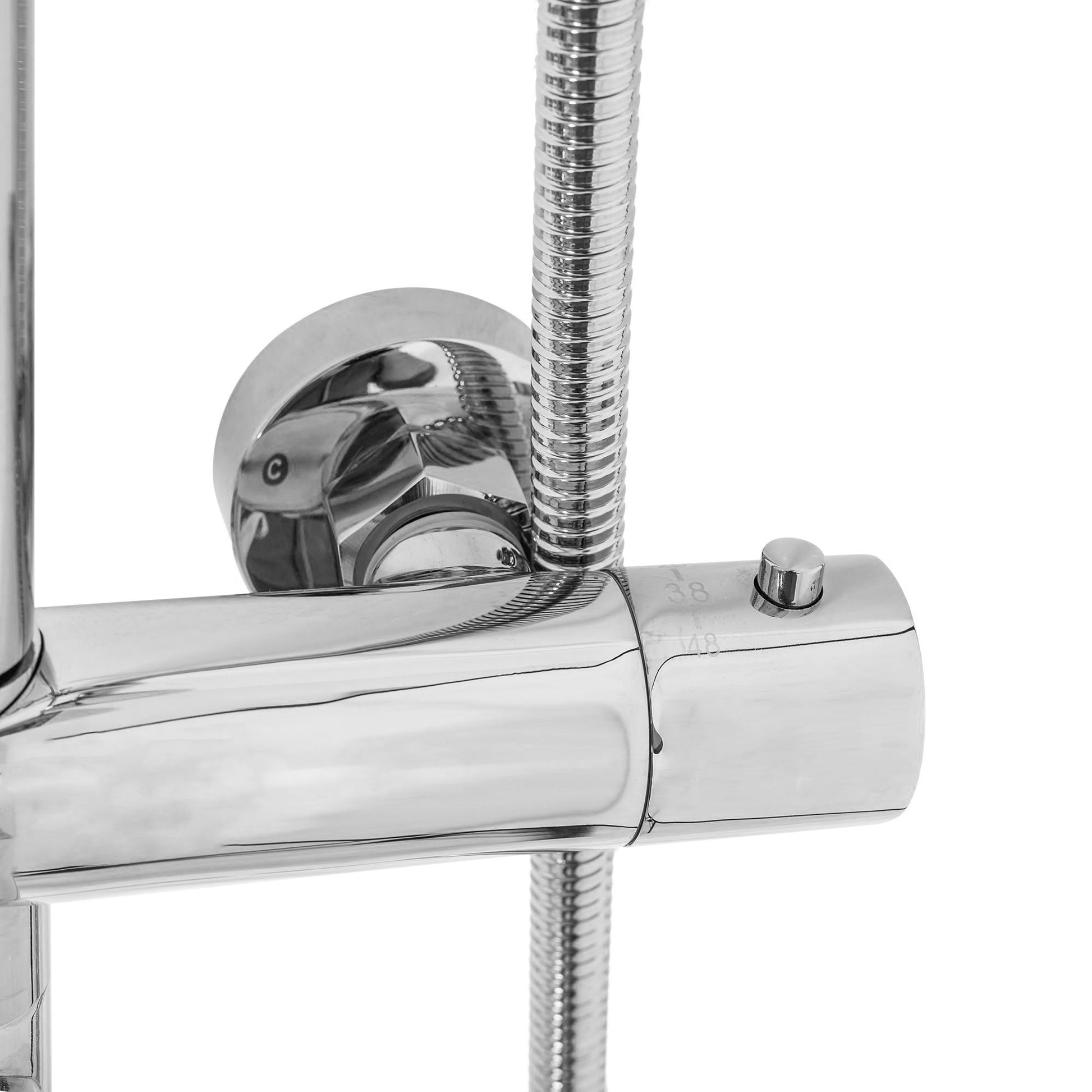 Coloana de dus cu termostat Lungo Crom  7