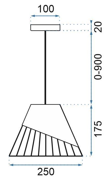 LAMPA DE TAVAN SUSPENDABILA METAL alb APP228-1CP  5