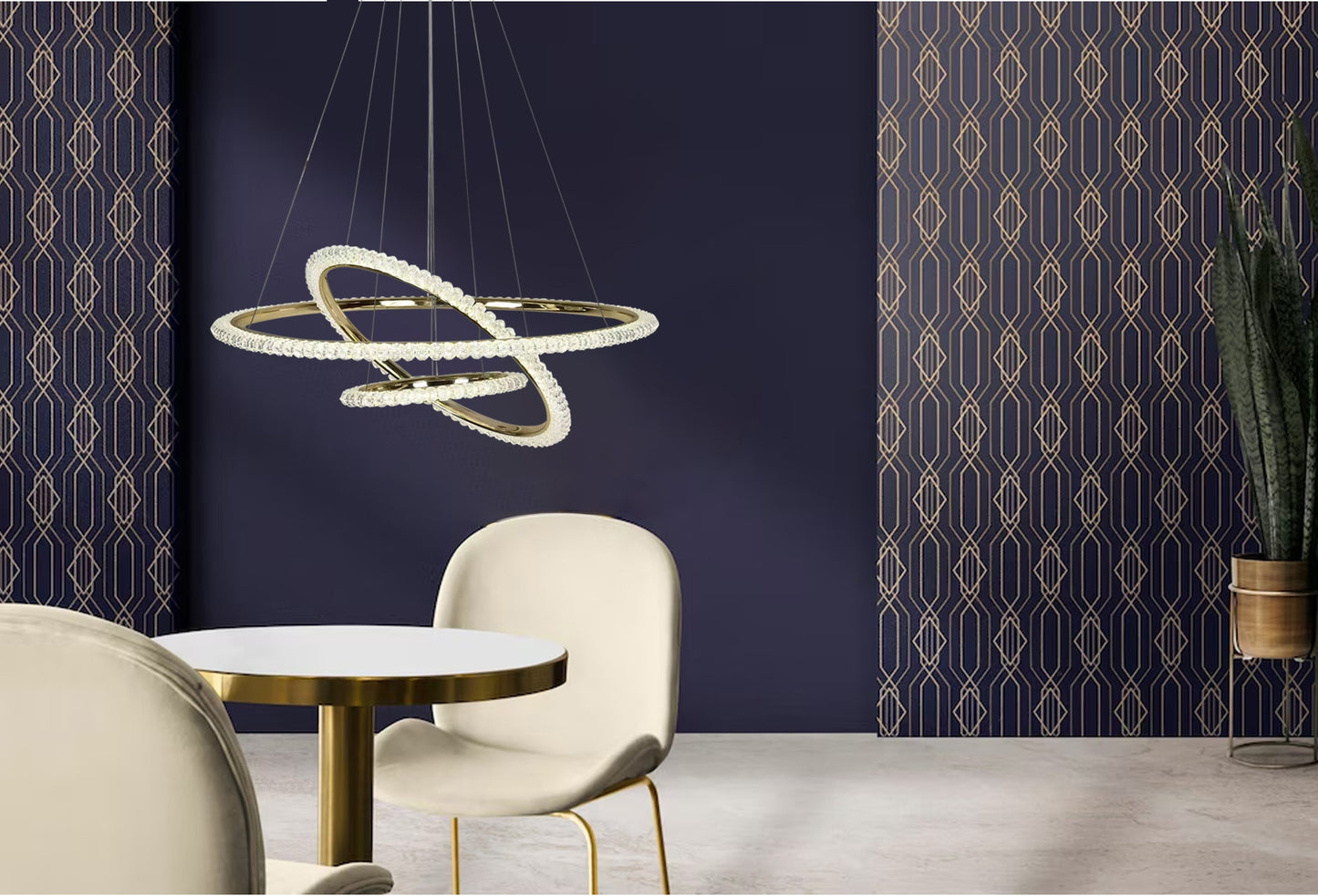 Lampa Led G036-cp Gold  4