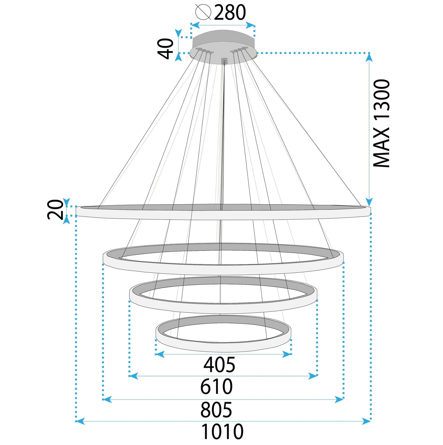 Lampă Suspendată Lhj009-cp4 Gold  5