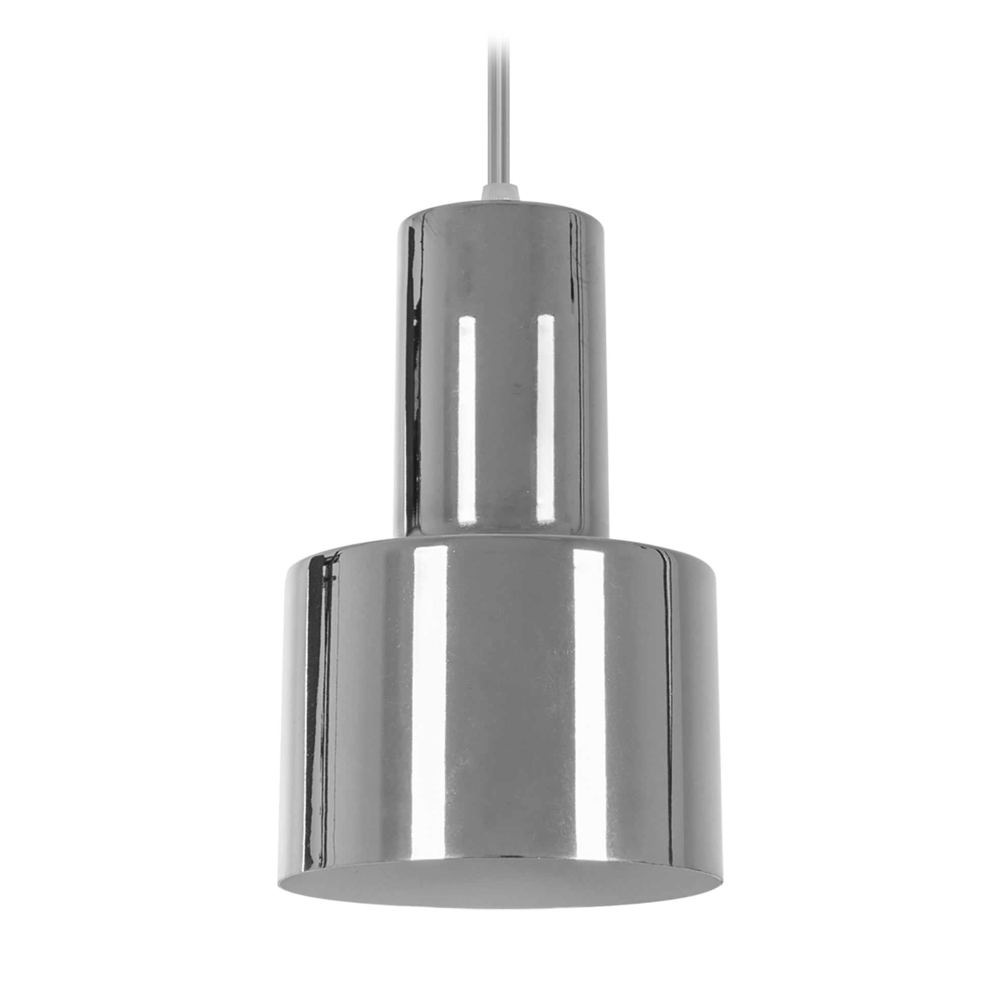 Lampă De Tavan Modernă Din Metal Cromat Argintiu  3