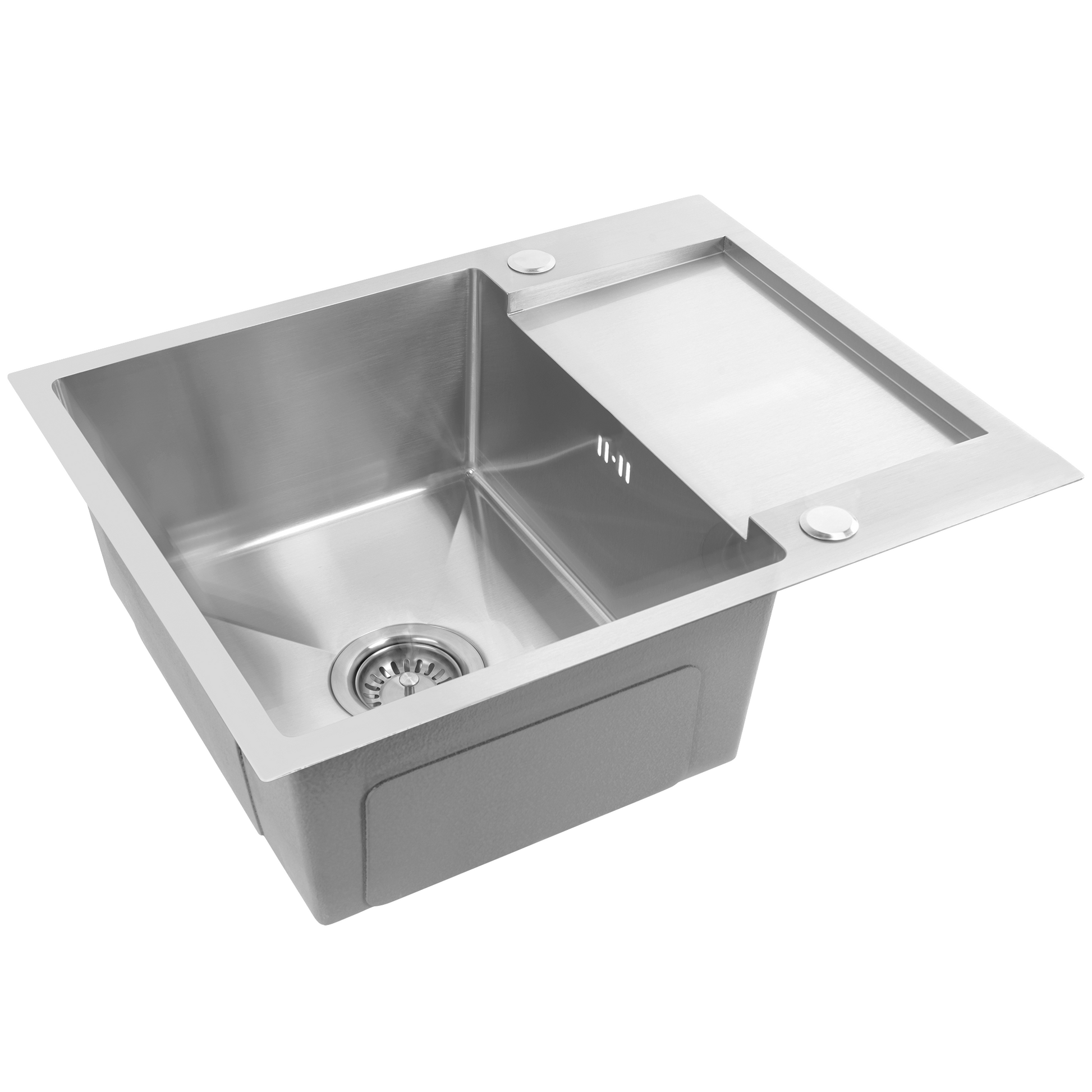 Chiuvetă Inox Paul Brush Nickel cu robinet de bucătărie 8