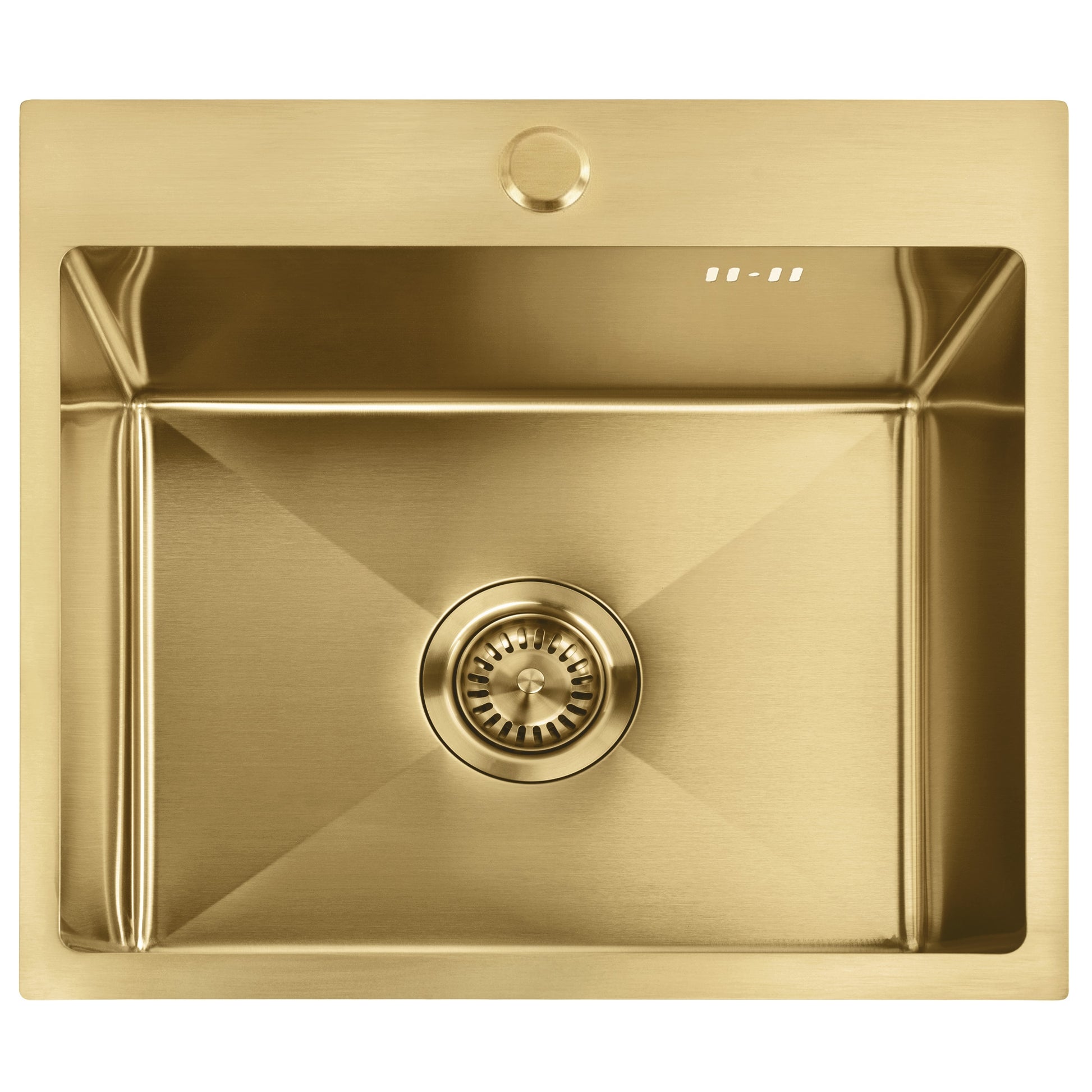 Chiuvetă inox Leo 50 BRUSH GOLD cu robinet de bucătărie 10