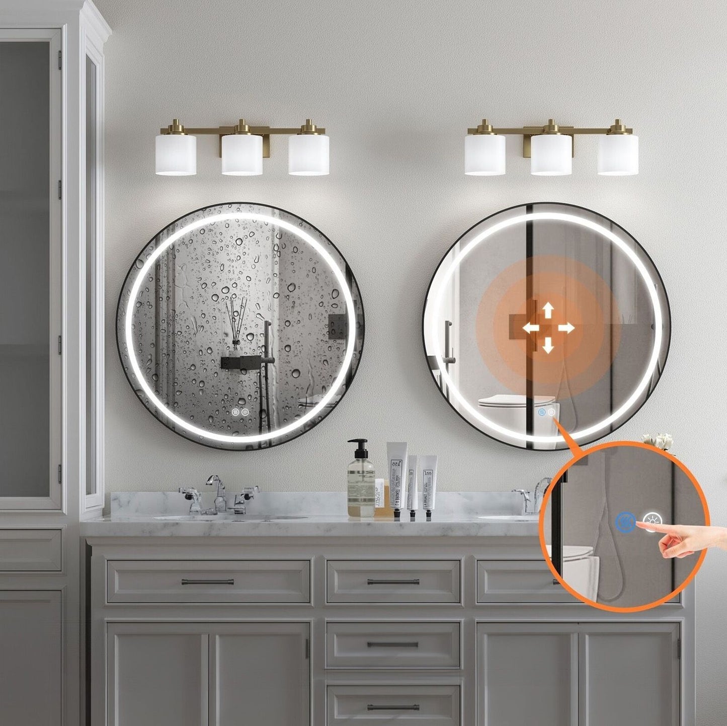 Oglindă Led 70cm Mmj Black  6