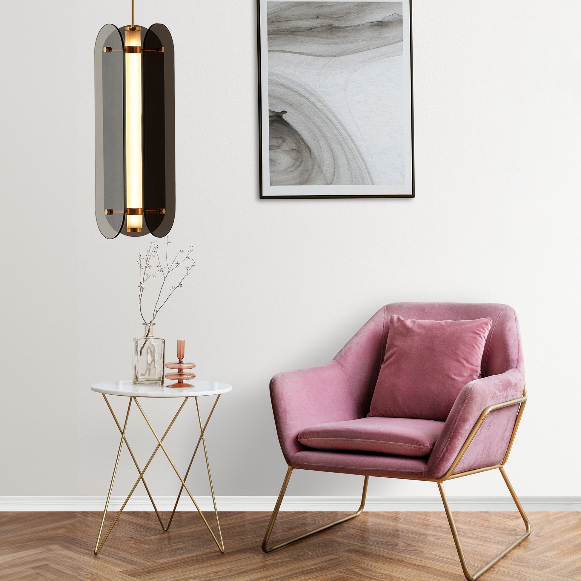 Lampă Suspendată Balck App1676-cp Long  5