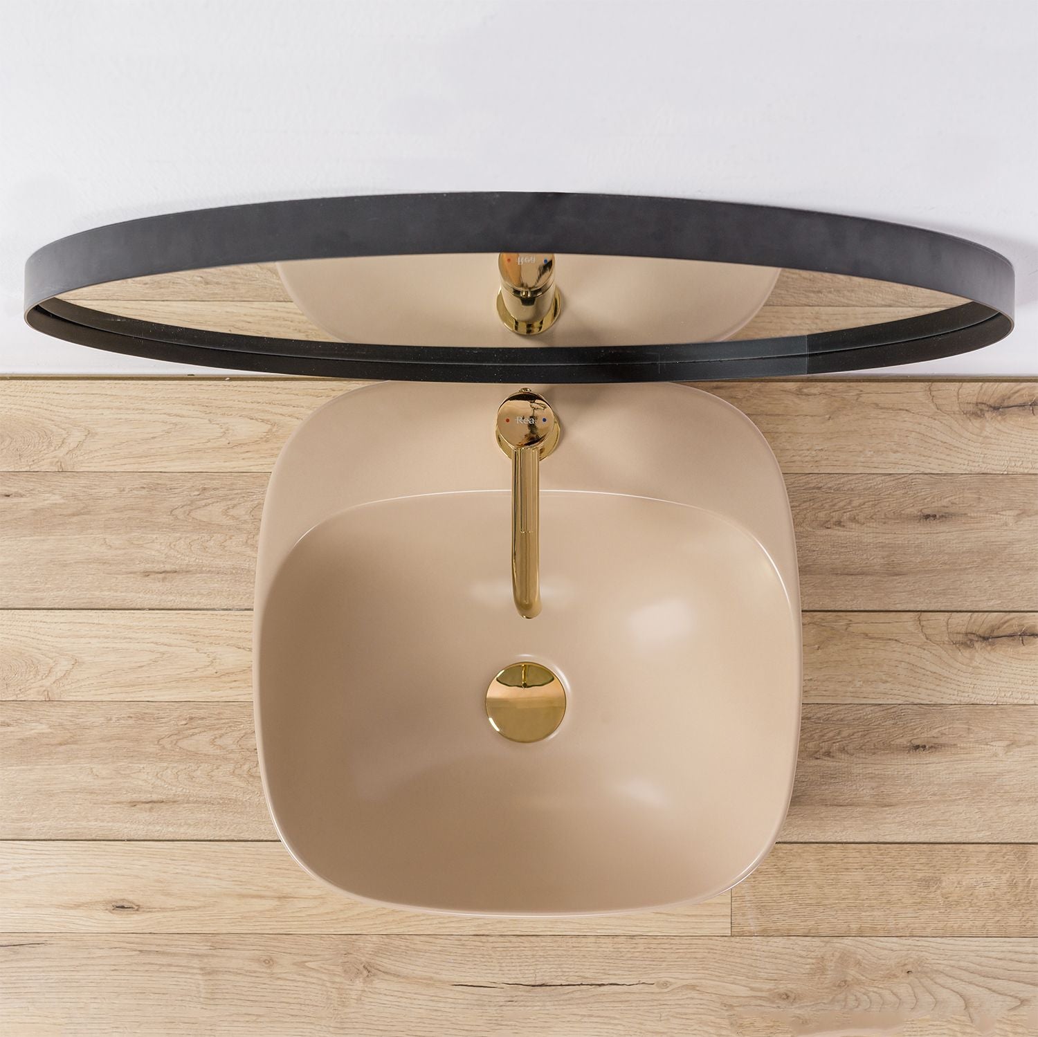 Lavoar pentru blat Rea Luiza 42 Beige MAT 5