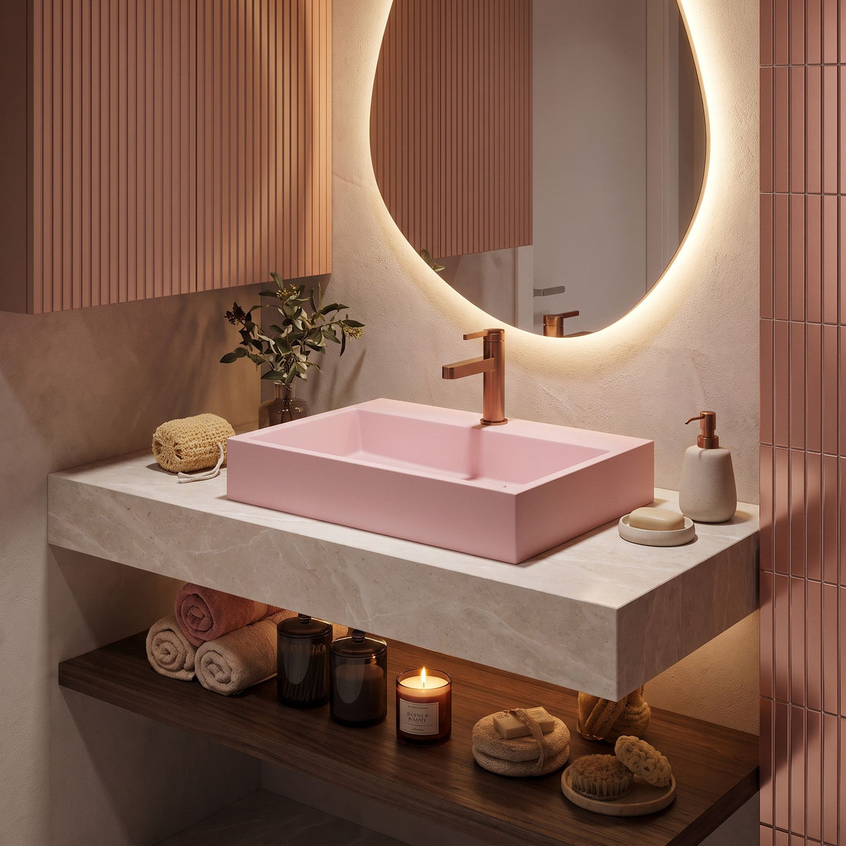 Lavoar Pentru Blat GOYA PINK 60CM 7