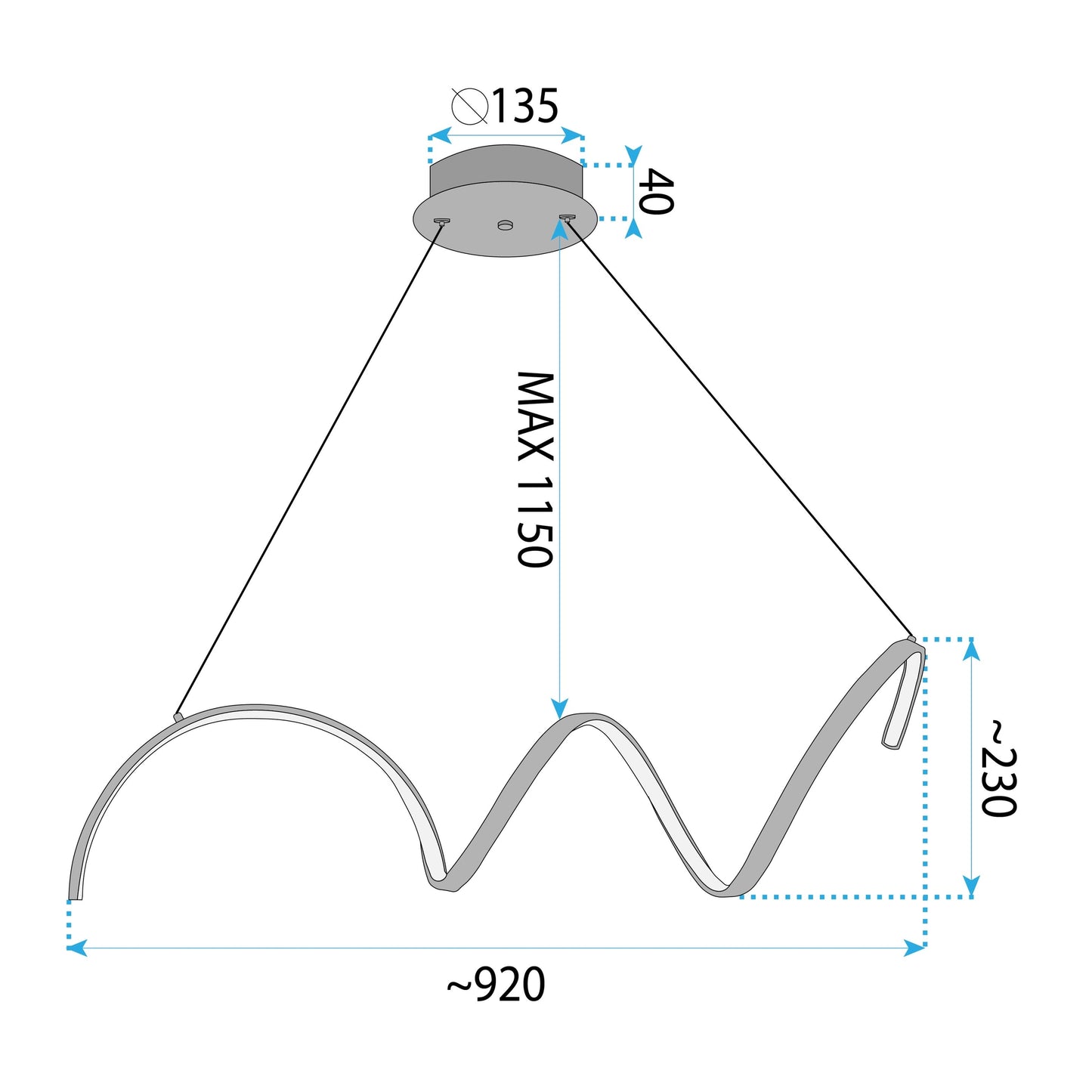 Lampa Led Lhj025-cp Chrome  7