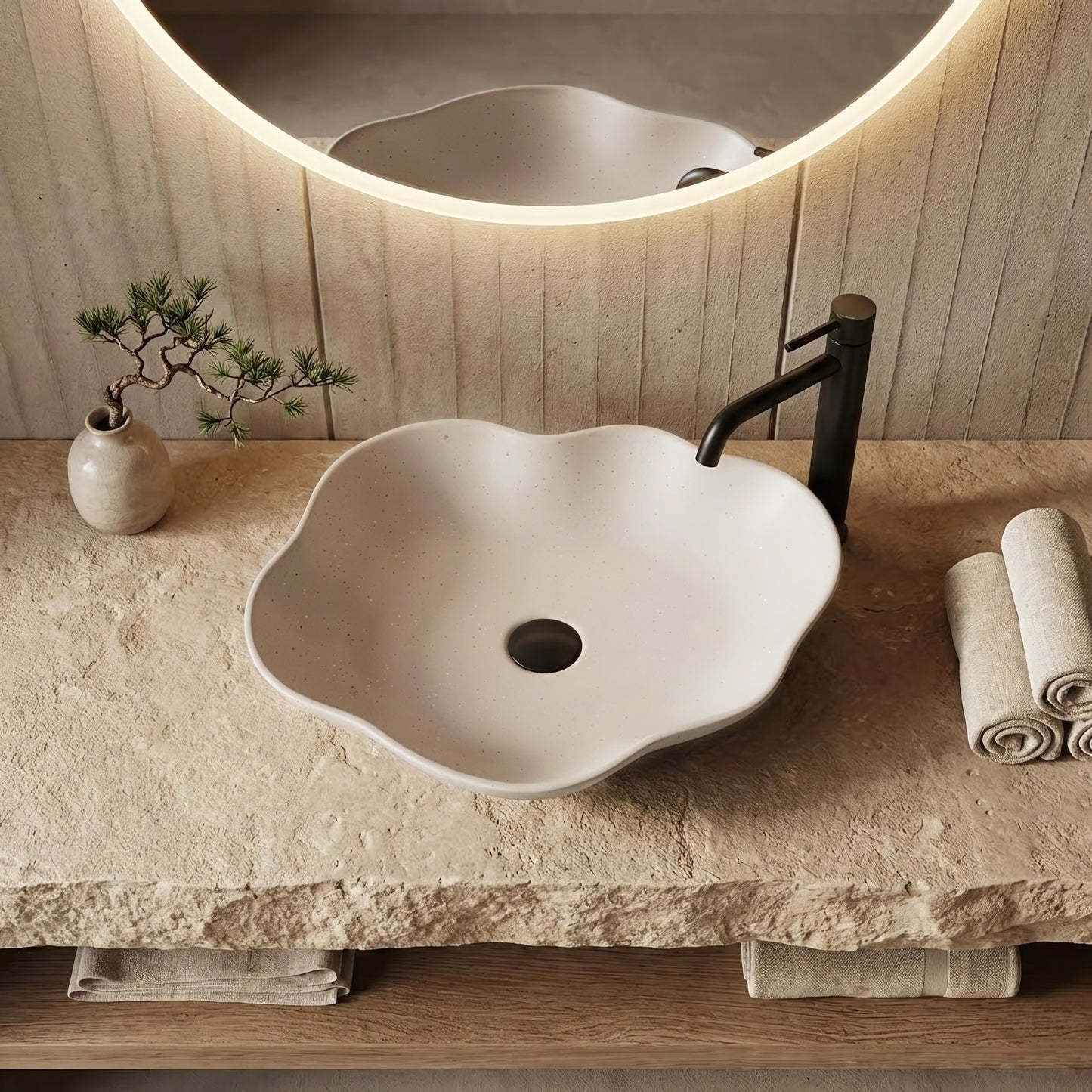 Lavoar pe blat Rea Pearl Warm  4
