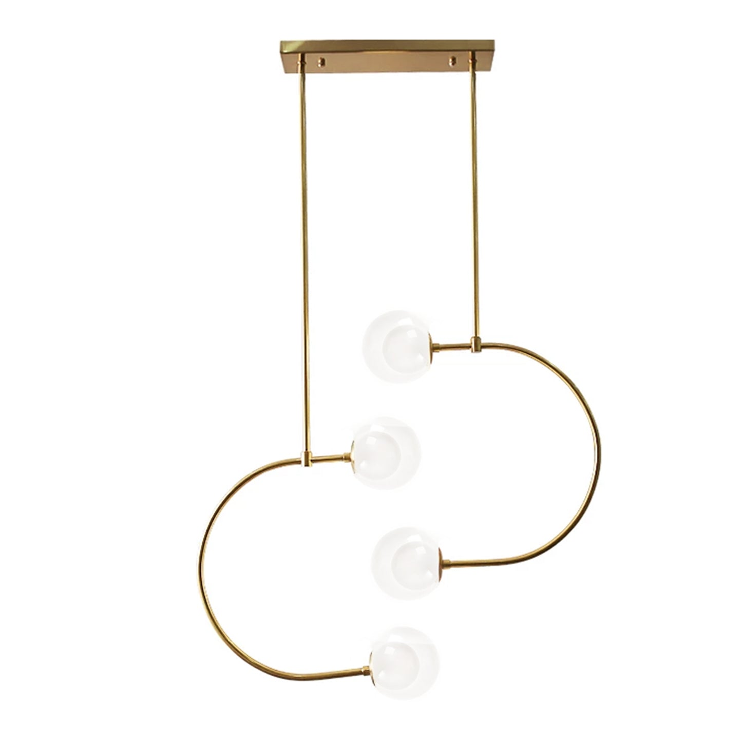 Lampă Suspendată Bile De Sticlă Aurie APP639-4CP  1