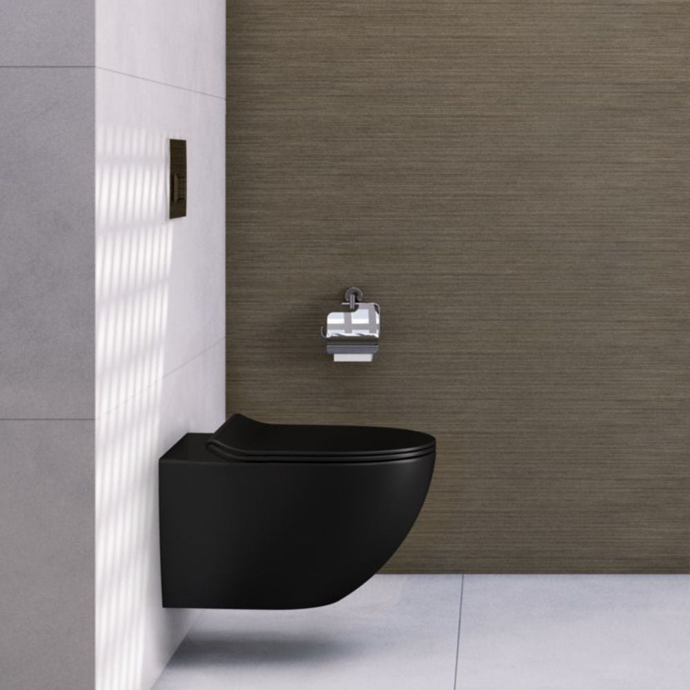 Vas Toaleta Calani Loyd Slim Black  1