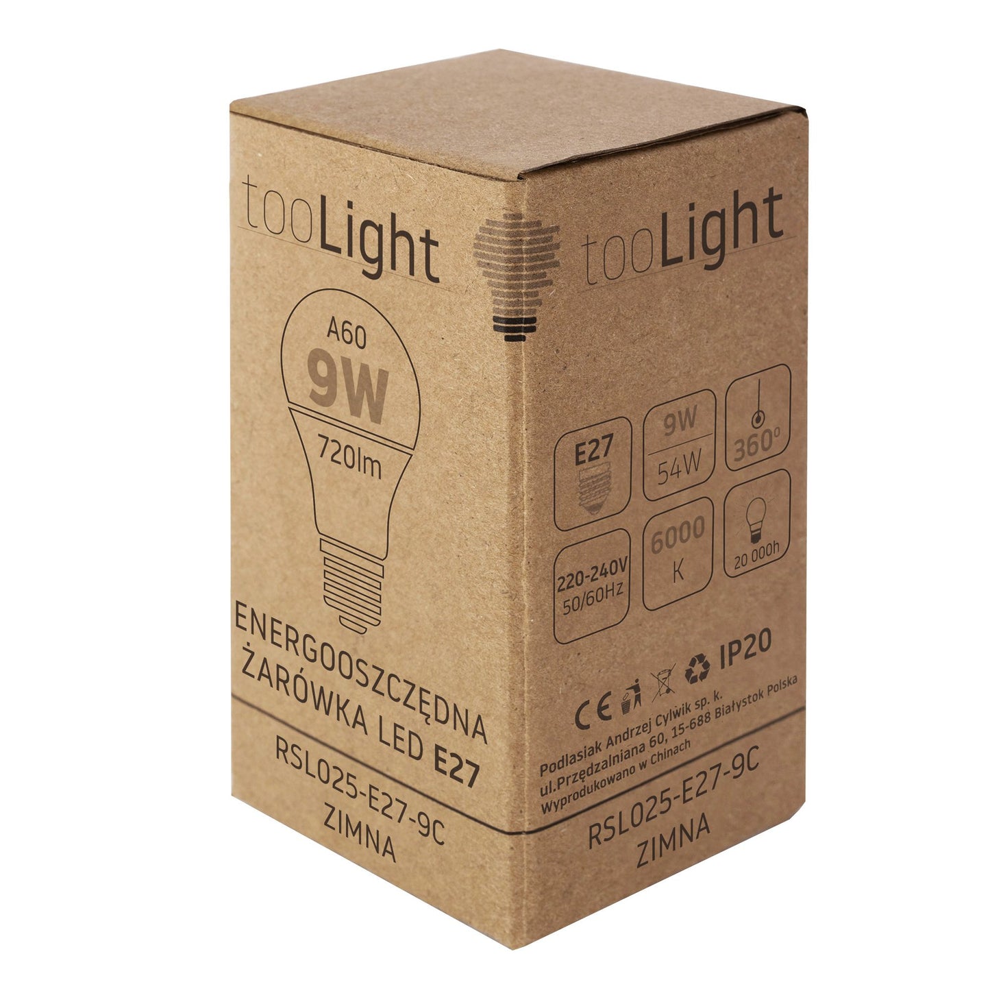 Bec cu LED RSL025 E27 9W Cold  4