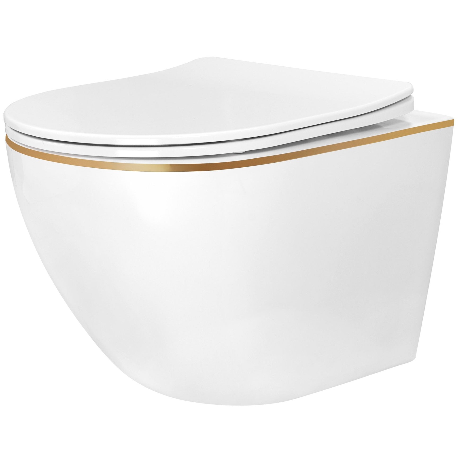 Vas WC suspendabil Rea Carlo Mini Tornado NF GOLD EDGE  1