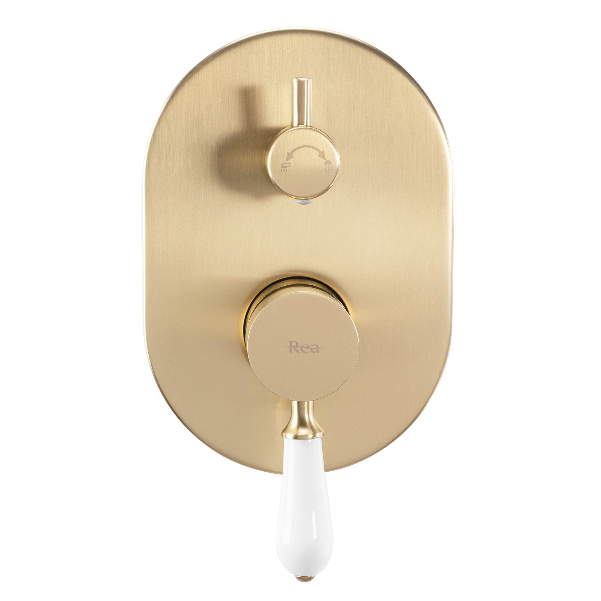 Set de dus incastrat Rea Serra Brush Gold + BOX 4