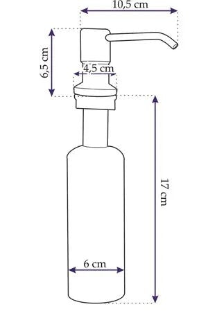 Dispenser Chuveta Pentru Detergent Rea Crom 322102d  5