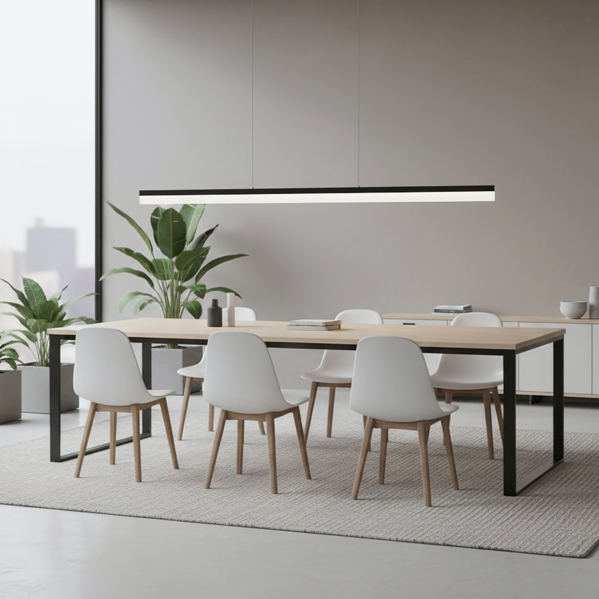 Lampă Suspendată Led App1695-cp 200 Cm Black  6