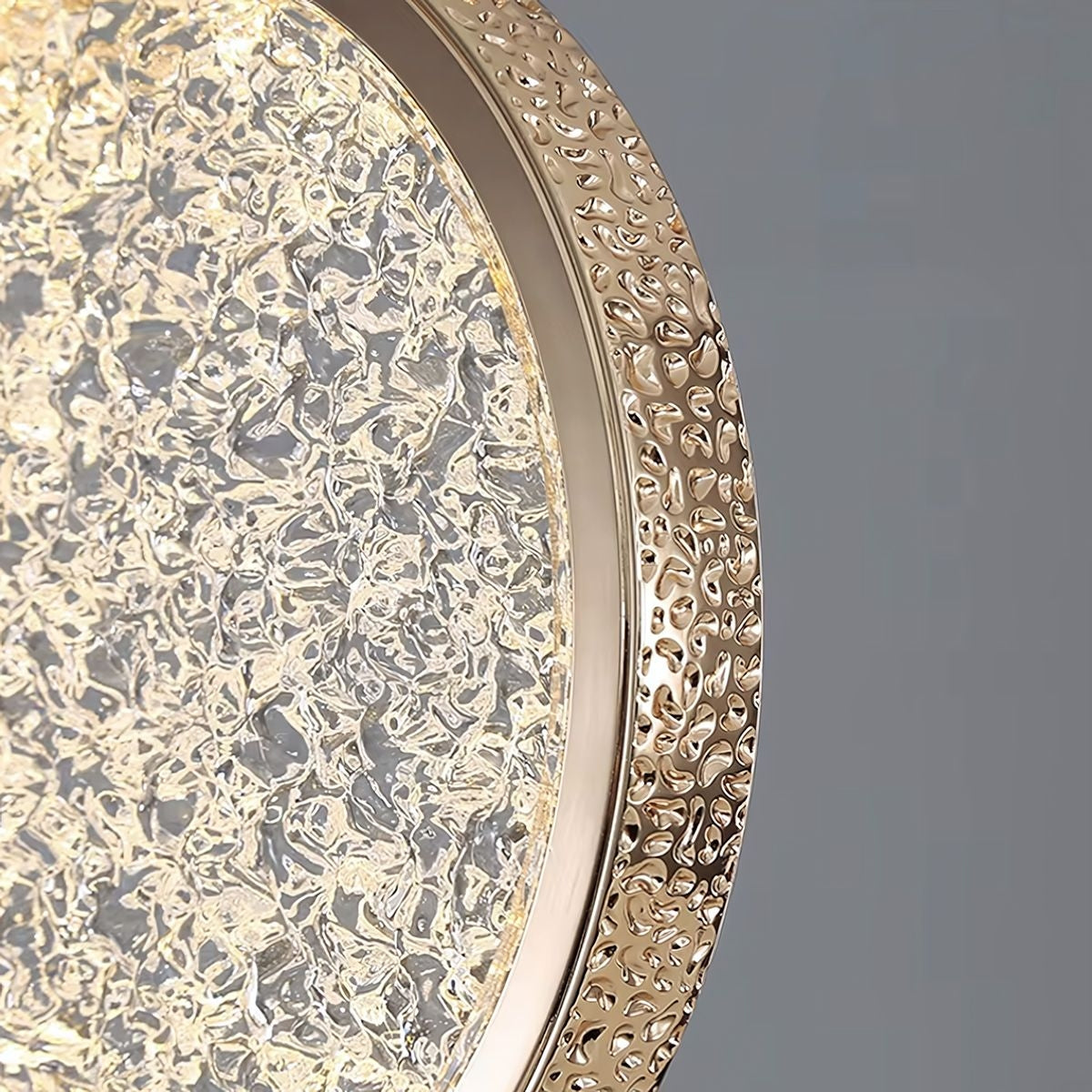 Lustră Cu Cristale Suspendată Led Lhj100-1cp Złota  4