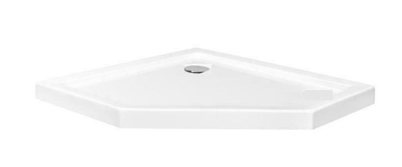 Cadita de dus Diamond 80x80 Alb  5
