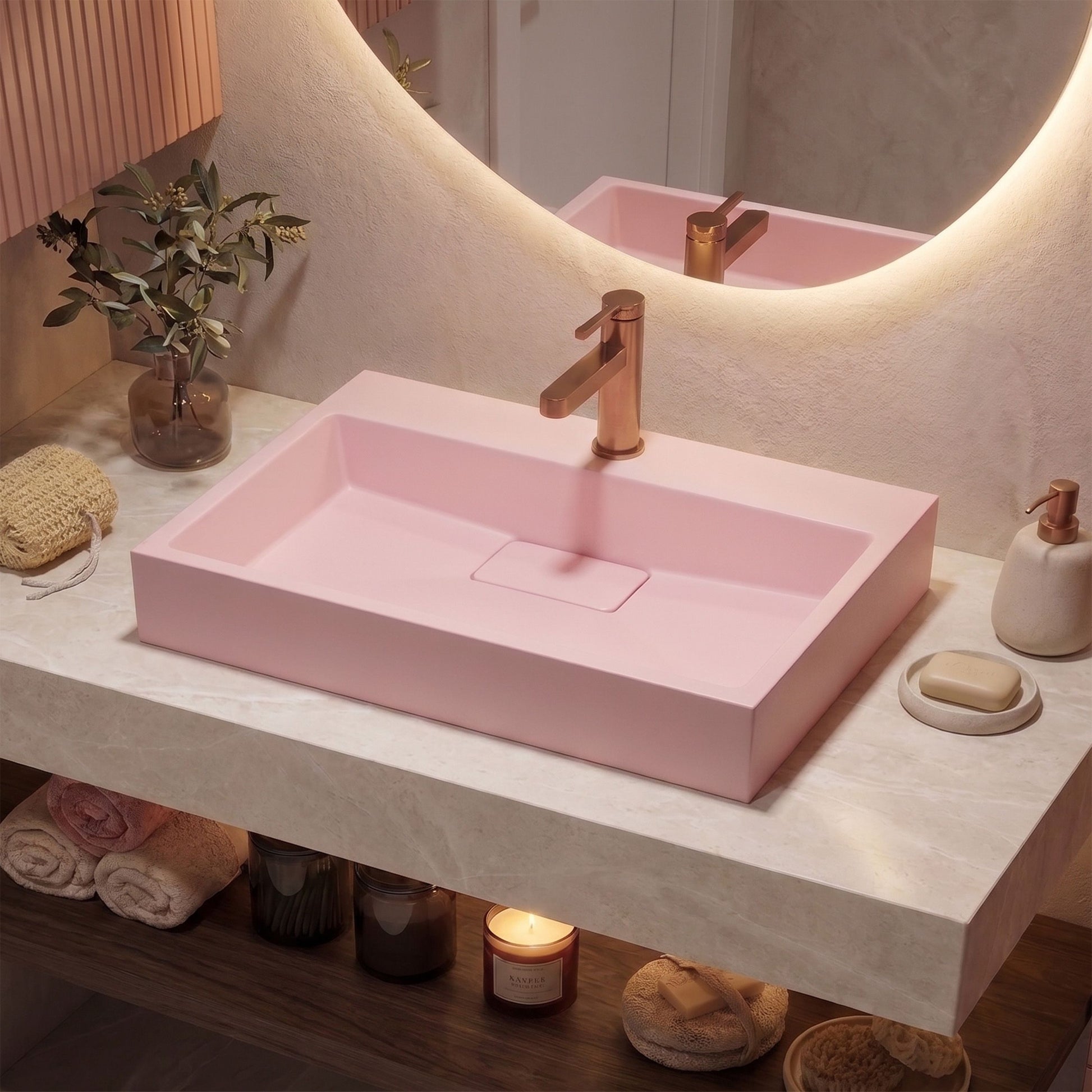 Lavoar Pentru Blat GOYA PINK 60CM 5