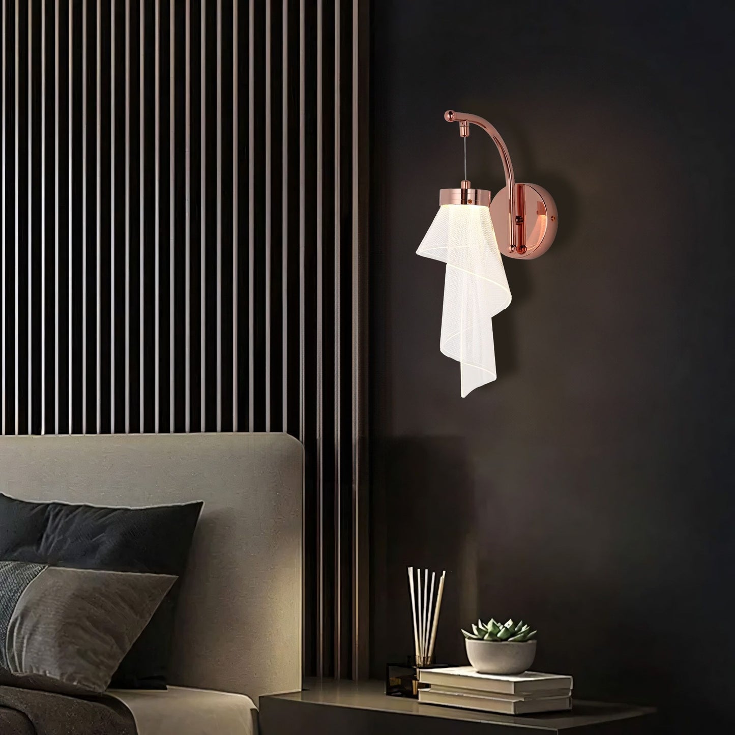 Aplica De Perete APP1766-1W Aur Roz  6