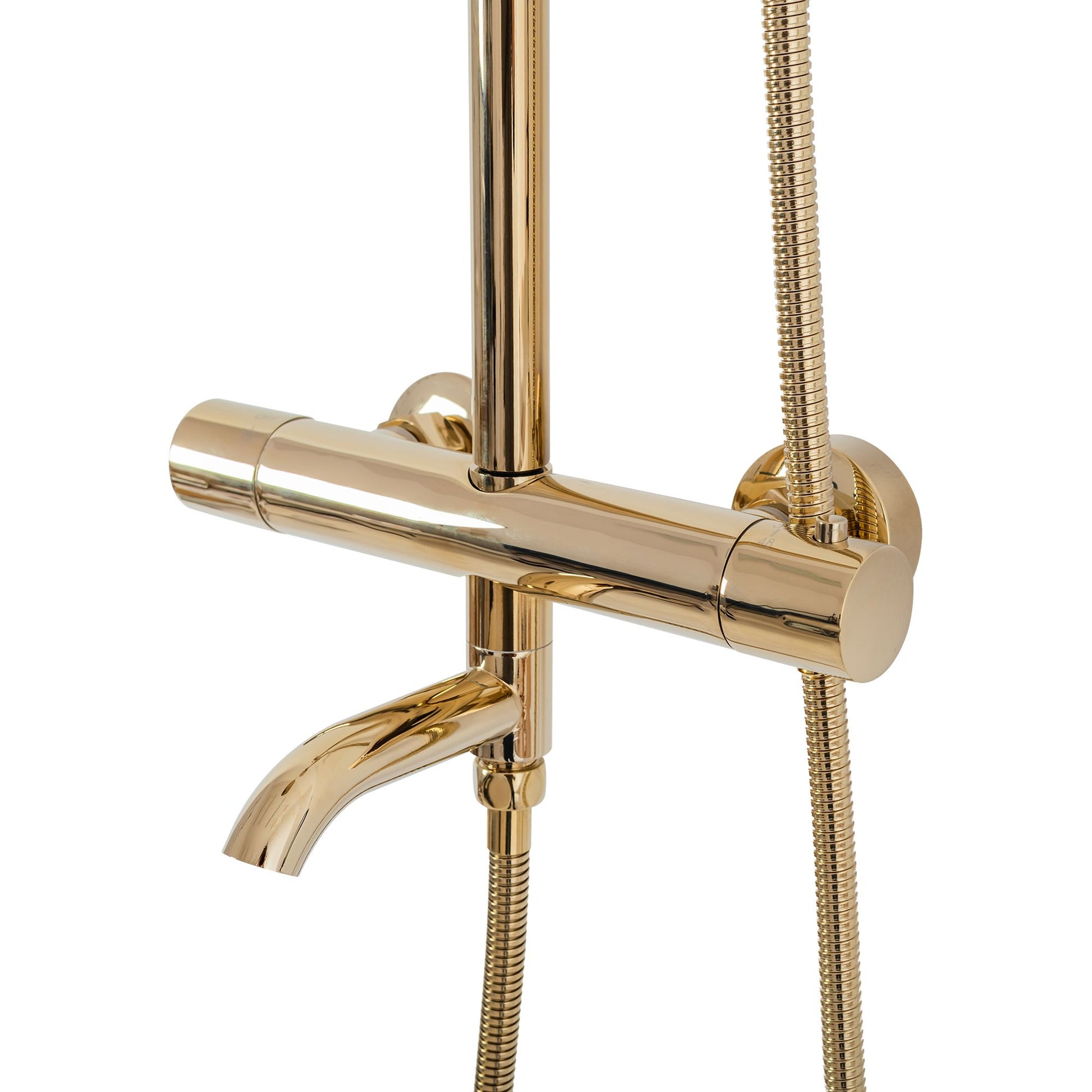 Set de dus cu termostat Lungo Gold Auriu 8