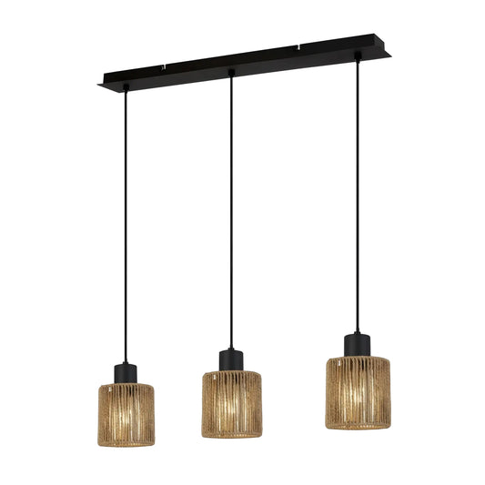 Lampă Suspendată APP1821-3CP Nature Black  1
