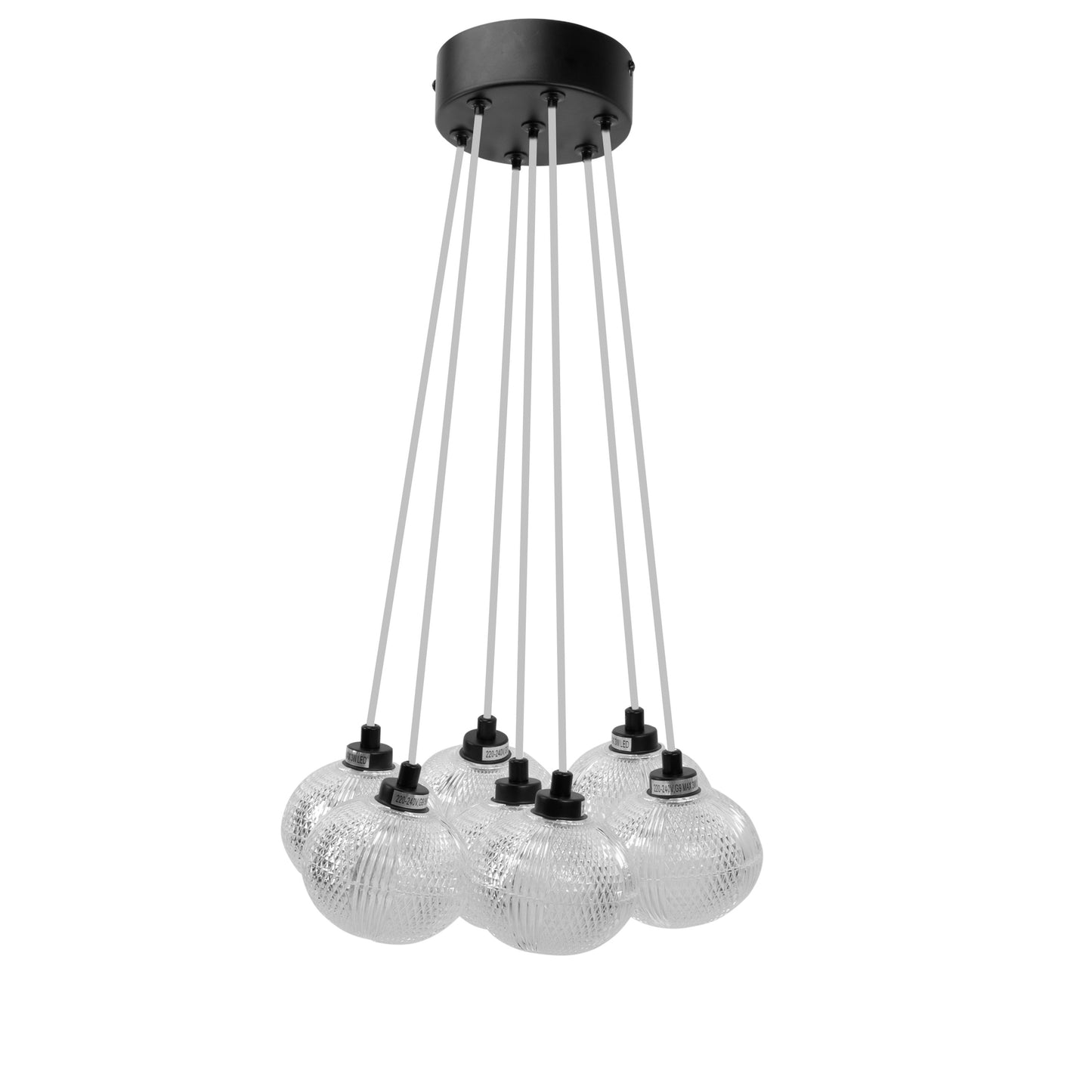 Lampă Suspendată Ms020-7cp Black  1