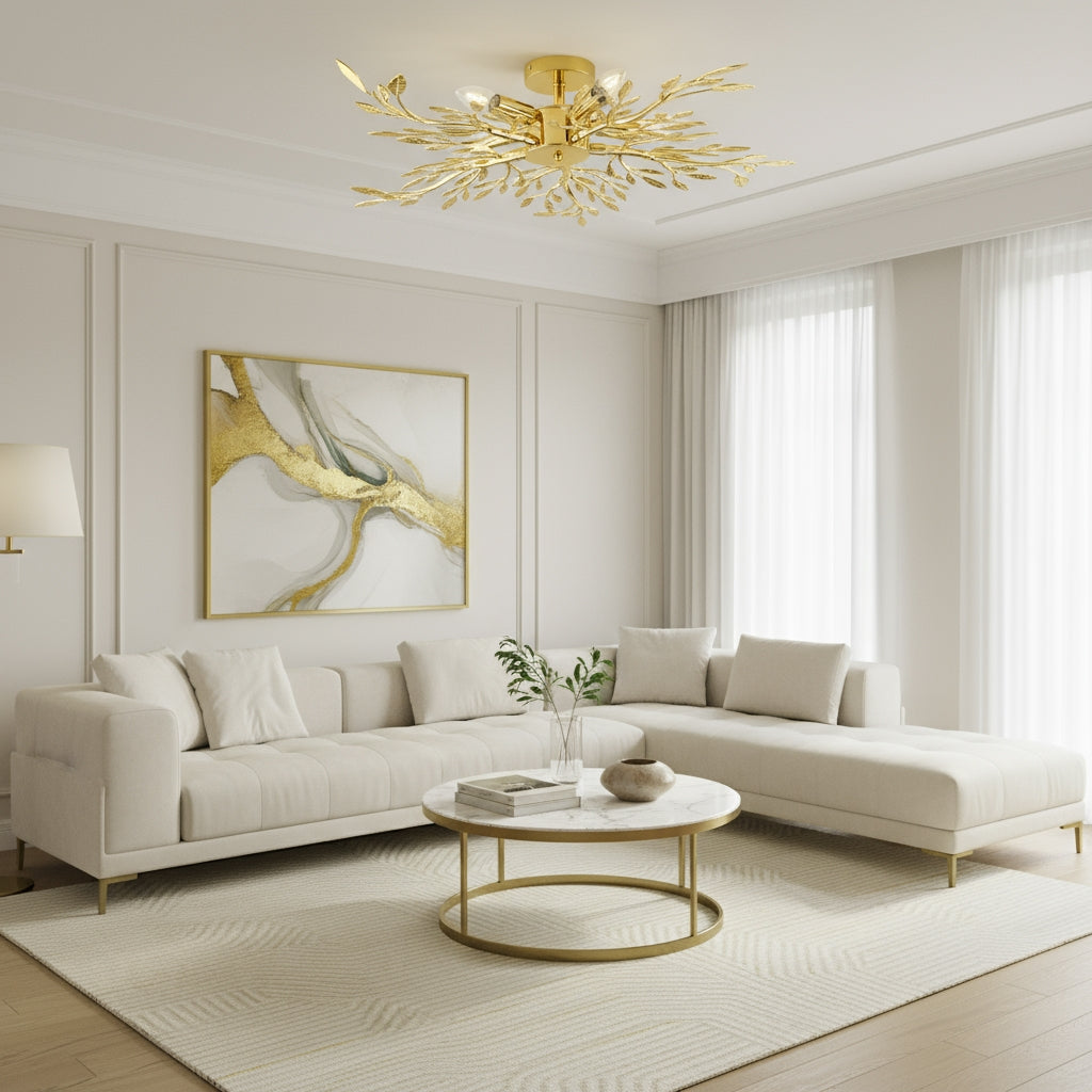 Lampă De Tavan Ebt022-5c Gold  5