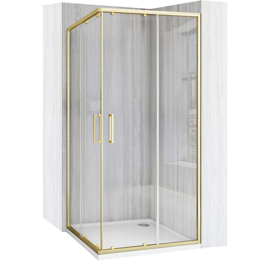 Cabina de dus Rea City 80x80 cm Gold Brush fara cadita 1