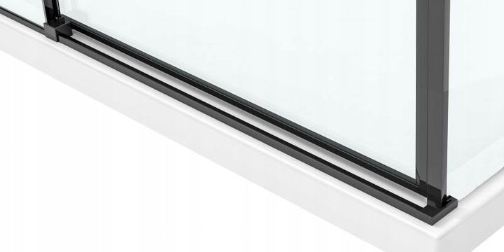 Cabina de dus SOLAR BLACK MAT 120x90  5